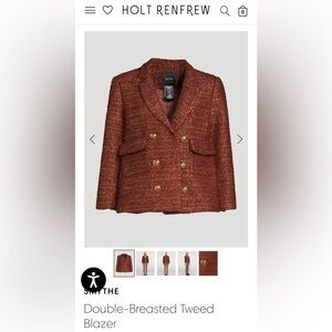 Smythe Rust Tweed Double-breasted jacket